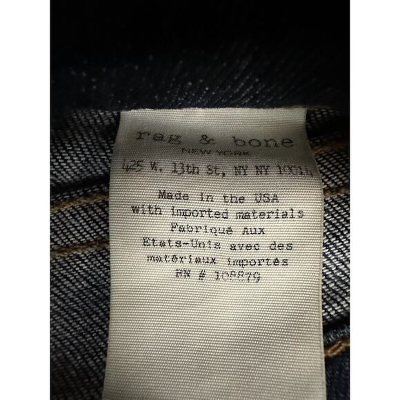 Rag & Bone Dre In BEVERLYS Dark Blue Wash Skinny Jeans Sz 24 ~ Preowned0 - Picture 10 of 16